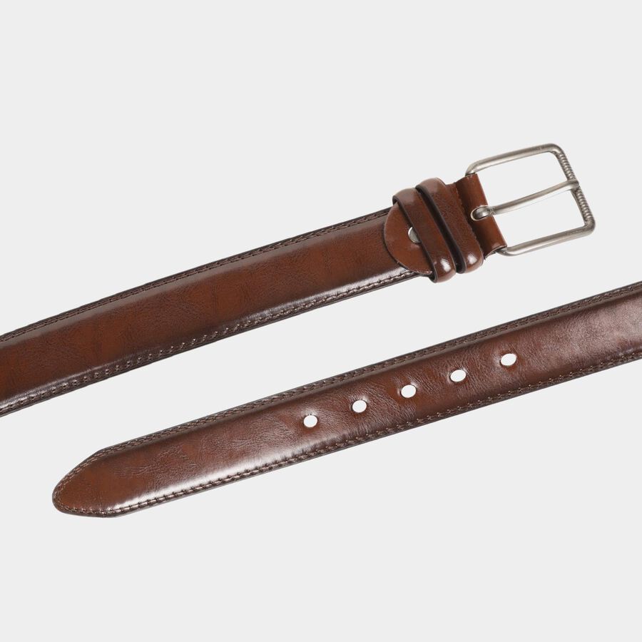 Men's Brown Polyurethane Formal Belt, , large image number null