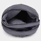Women's Grey Polyurethane Backpack, , small image number null
