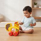 Yellow Plastic Pull Along Jeep Toy , , small