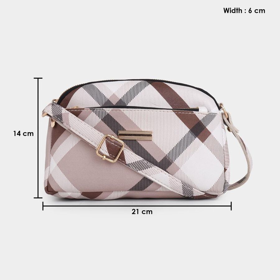 Women's Multicolor Polyurethane Sling Bag, , large image number null