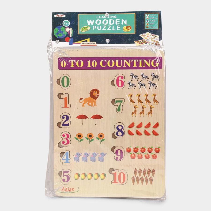 Kid's Counting Wooden Puzzle, , large