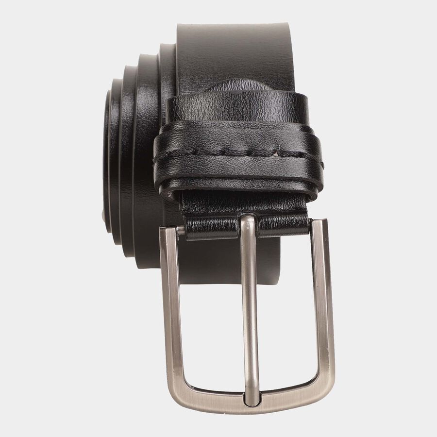 Men's Black Polyurethane Casual Belt, , large image number null