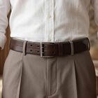 Men's Polyurethane Brown PU Belt, , small