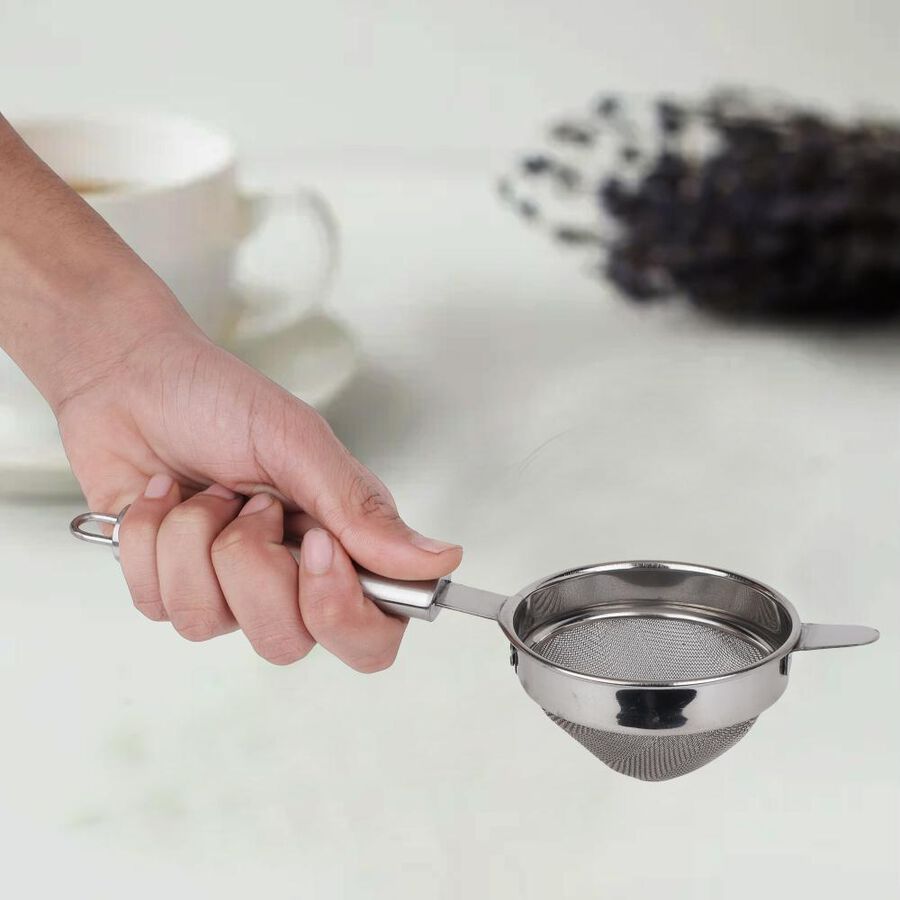Steel Tea Strainer, 8.5 cm Dia., , large image number null