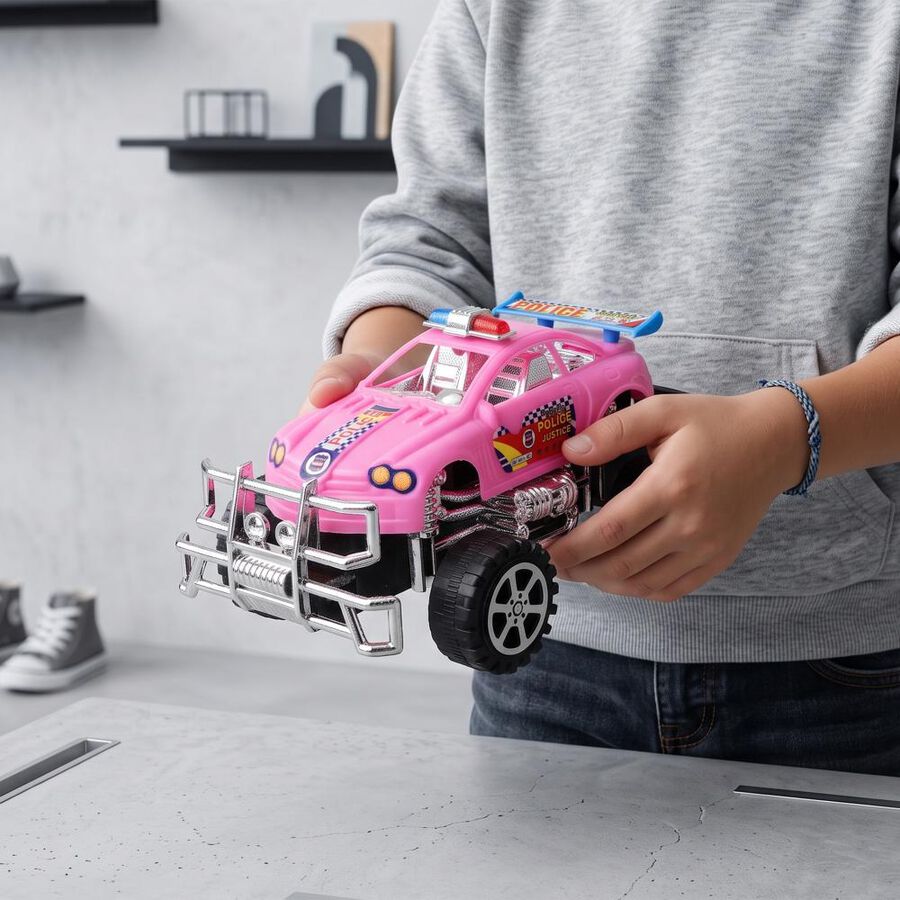 Kid's Pink Vintage Plastic Car, , large