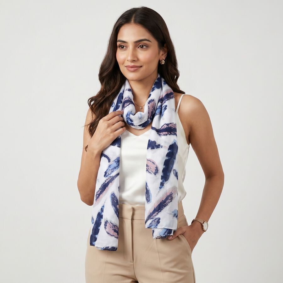 Woman's White Scarf, , large