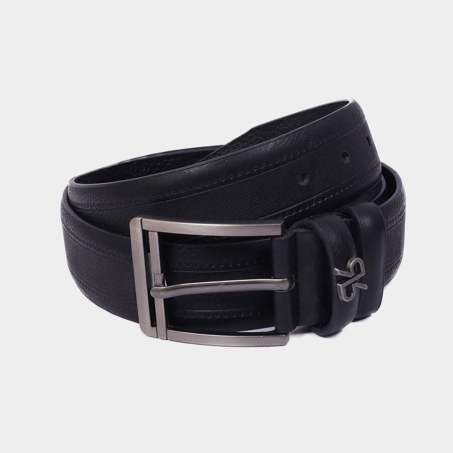 Men Casual Black Belt (36 in.), , large image number null