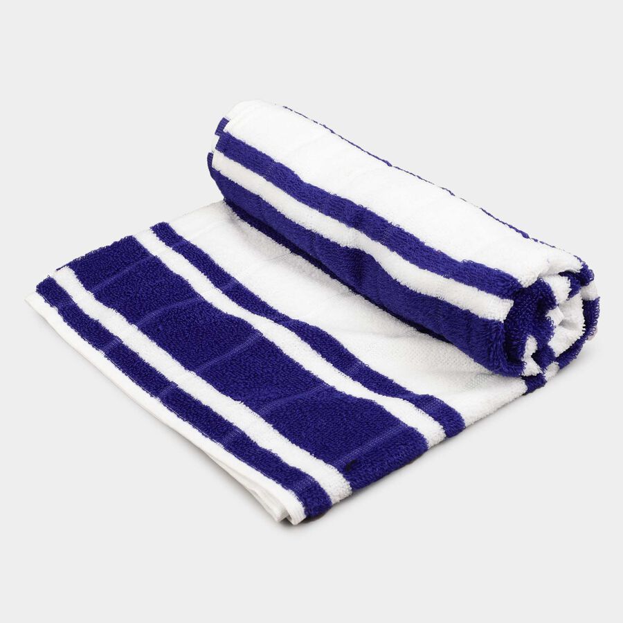 155 GSM Blue Microfiber Bath Towel, , large image number null
