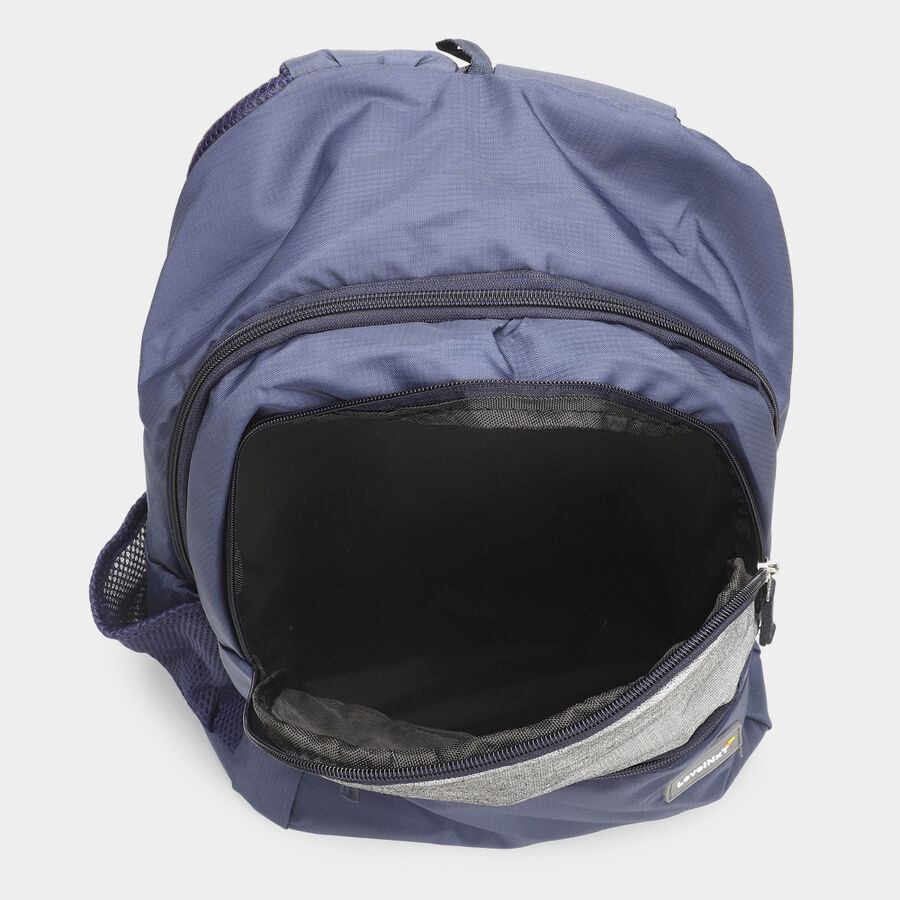 Blue Polyester Backpack, , large
