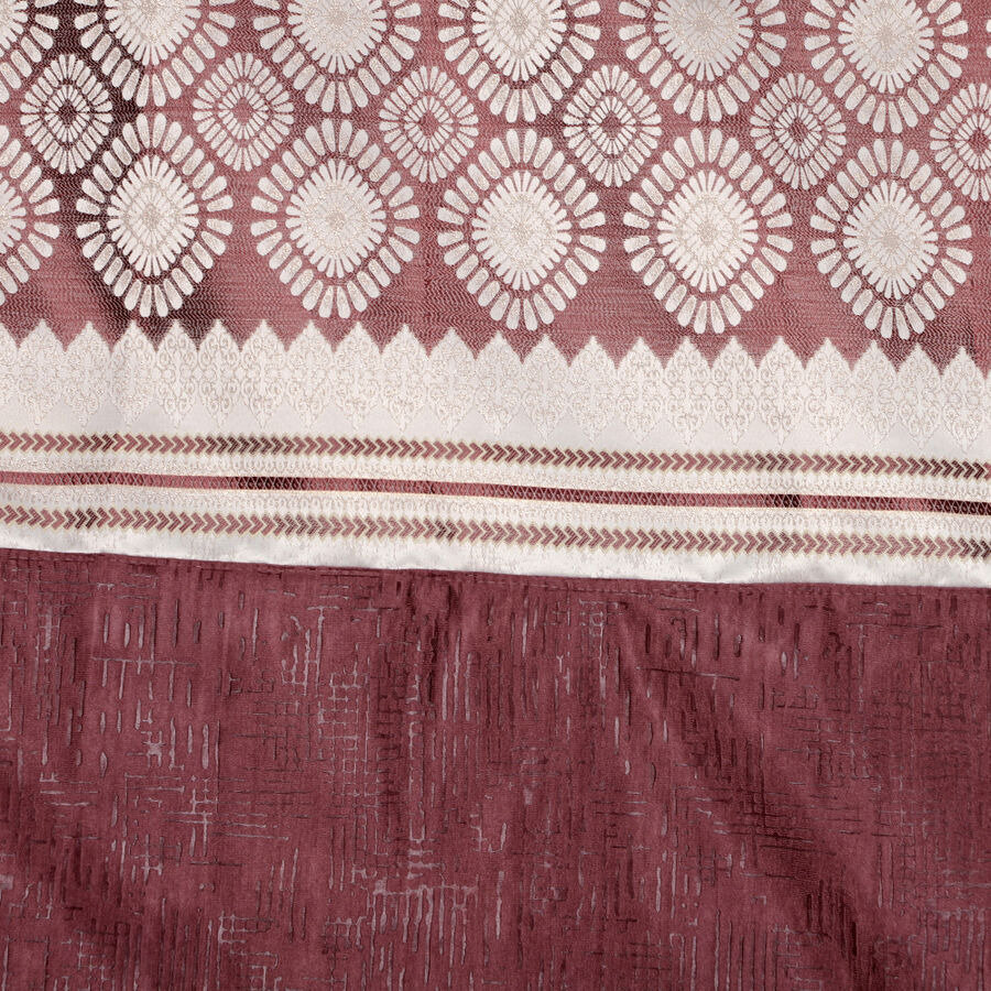 7 ft. Wine Polyester Curtain, , large image number null
