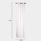 7ft. White Microfiber Door Curtain, , small image number null