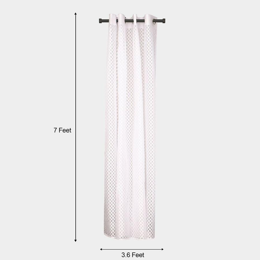7ft. White Microfiber Door Curtain, , large image number null