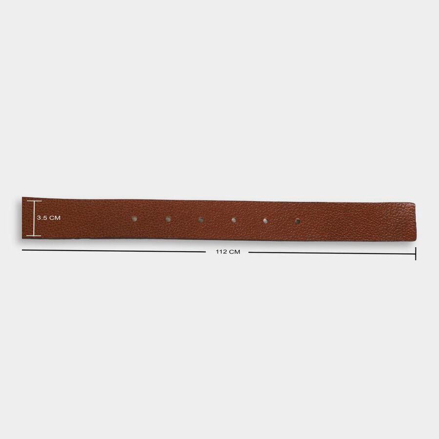 Men's Tan Leather Casual Belt, , large image number null