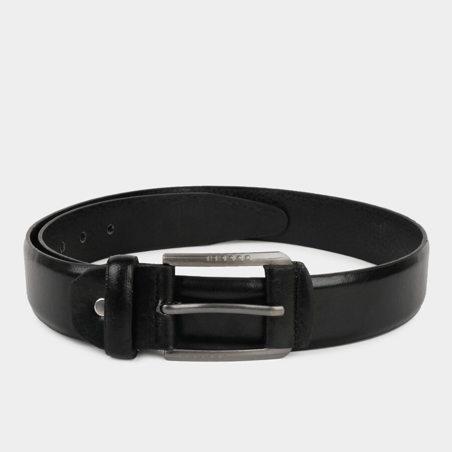 Men's Black Polyurethane Casual Belt, , large image number null