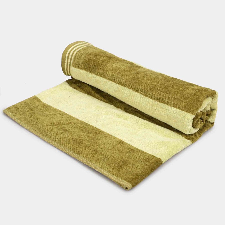 400 GSM Green Cotton Bath Towel, , large