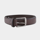 Men's Brown Polyurethane Formal Belt, , small image number null