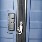 4-Wheel Dark Blue PVC Matee Hard Case Trolley, Small, , small image number null