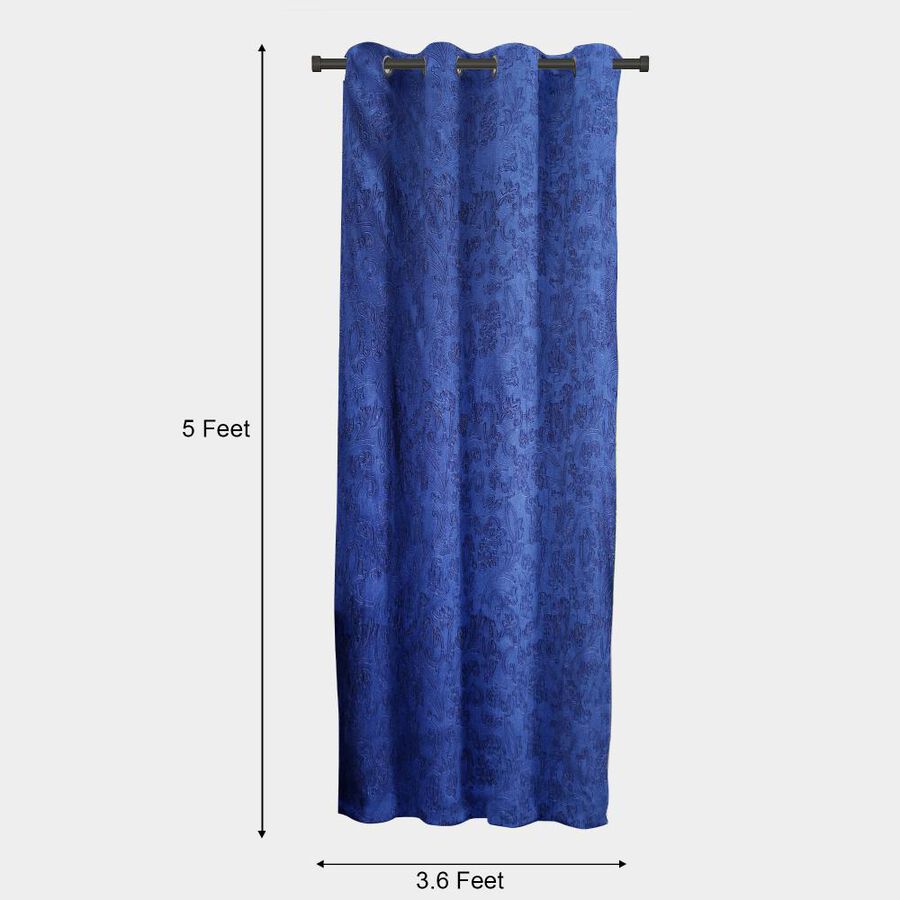 5ft. Dark Blue Window Curtain, , large image number null