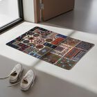Multicolor Polyester Door Mat, , small image number null