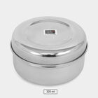 Stainless Steel Round Container (Poori Dabba) - 320ml, , small image number null