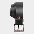Men's Black Leather Casual Belt, , small image number null