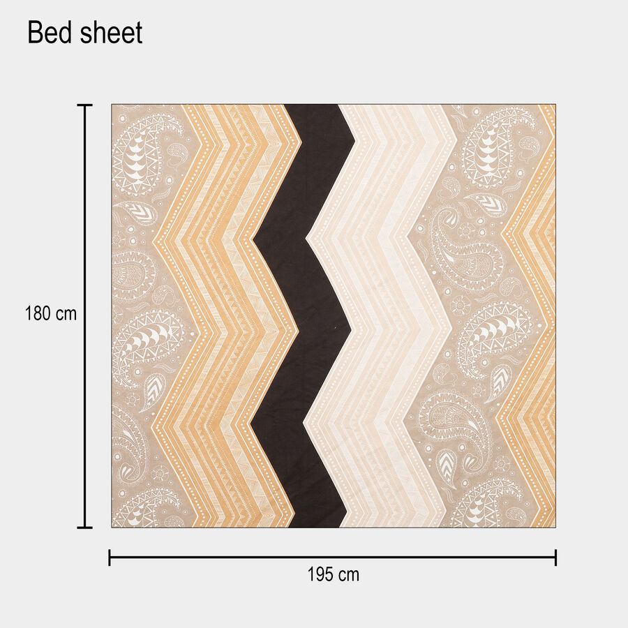 120 GSM Microfiber Double Bedsheet, , large image number null