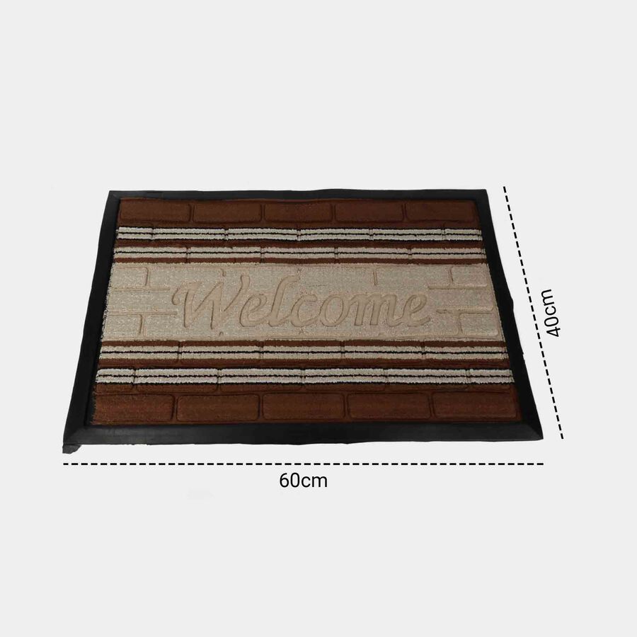 Brown Rubber Doormat, , large image number null