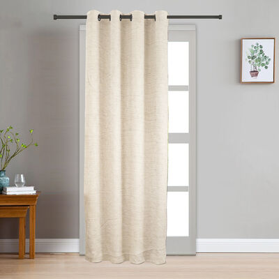 7ft.Cream Polyester Curtain 
