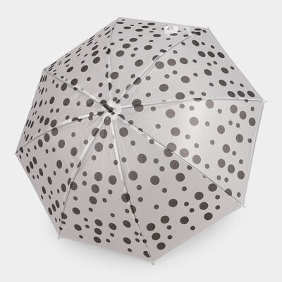 White Polka Dots Printed Umbrella