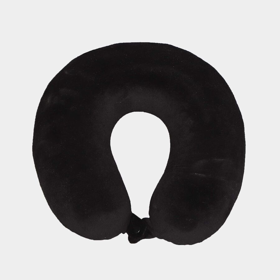 Black Memory Foam Neck Pillow, , large image number null