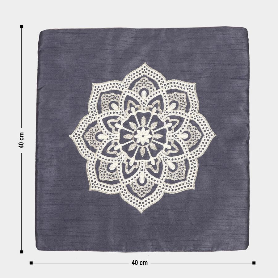 Blue Polyester Cushion Cover, , large image number null