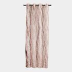 5ft. Brown Printed Eyelet Curtains, , small image number null