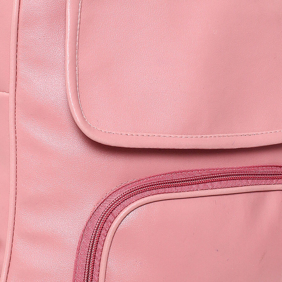 महिलाओं का गुलाबी बैकपैक, , large image number null