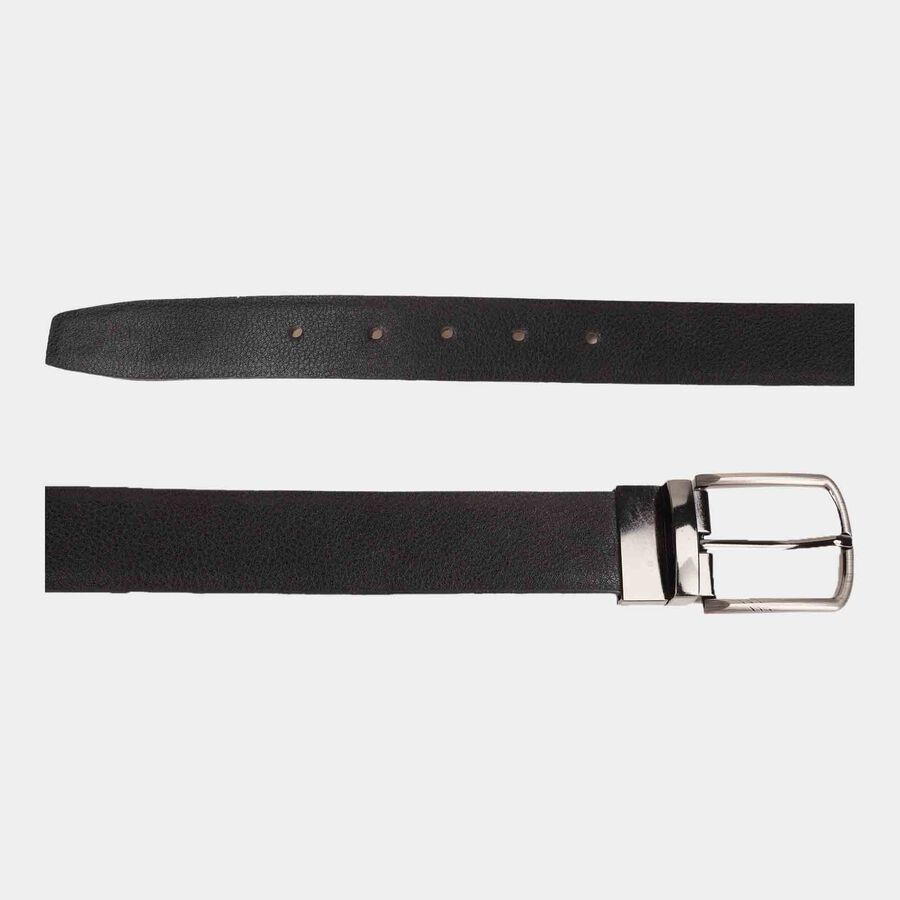 Men's Black Polyurethane Formal Belt, , large image number null