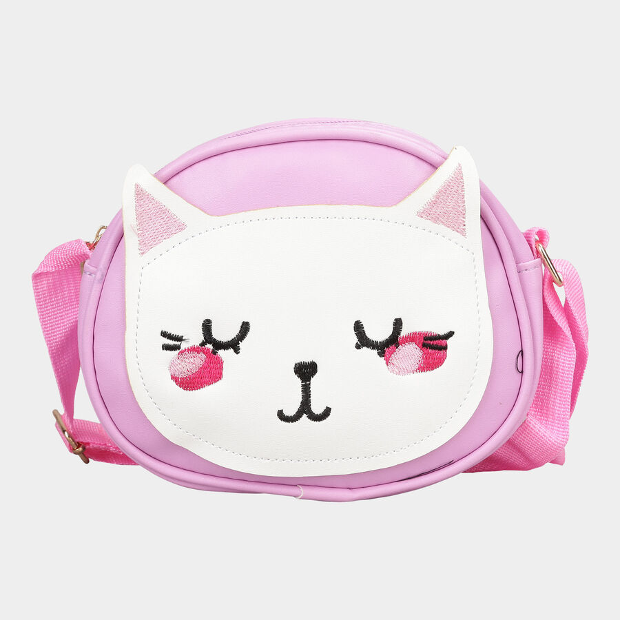 Kid's Pink Polyurethane Bag, , large image number null