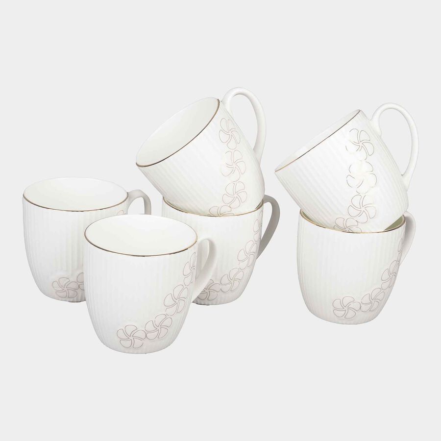 220 ml Bone China Mug, Set of 6, , large image number null