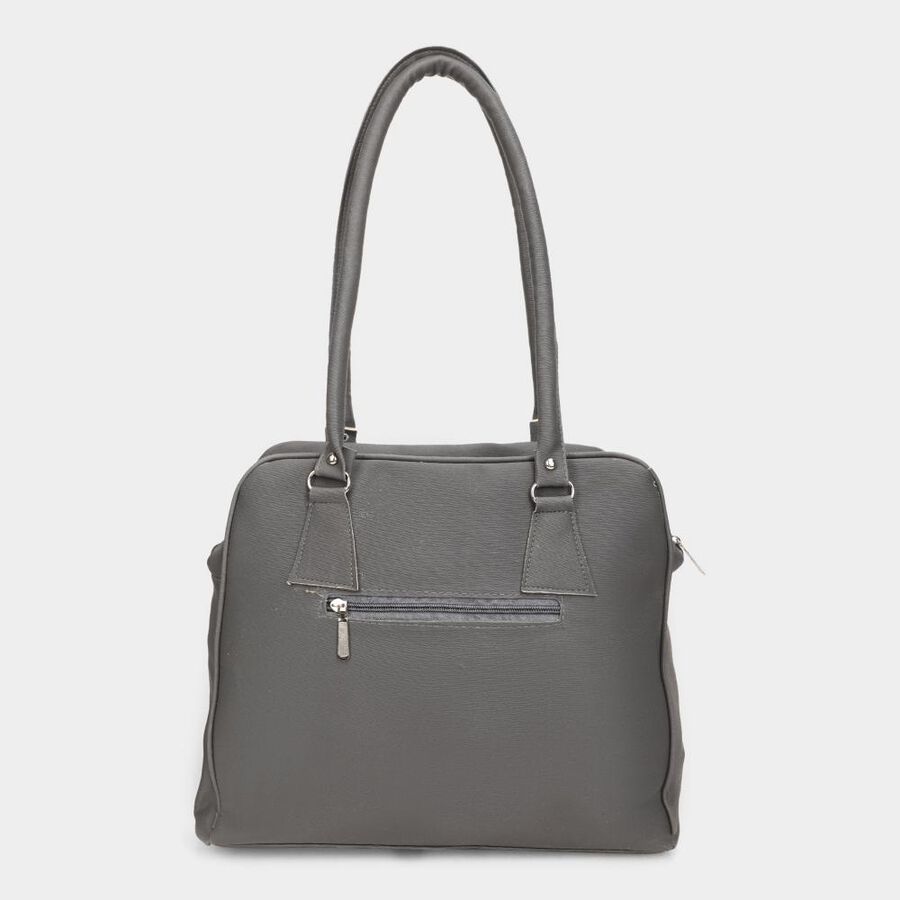 Women's Grey Polyurethane Tote Bag, , large image number null