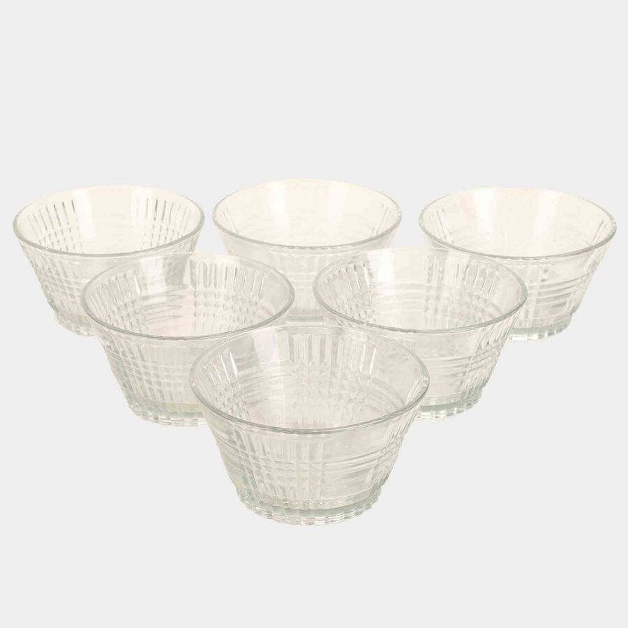 200 ml Glass Bowl, 10.5 cm Dia., Set of 6, , large image number null