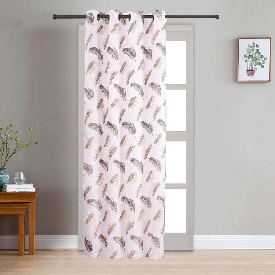 7ft. Cream Microfiber Door Curtain, , large image number null