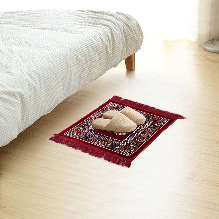 Maroon Polyester Door Mat, , large image number null