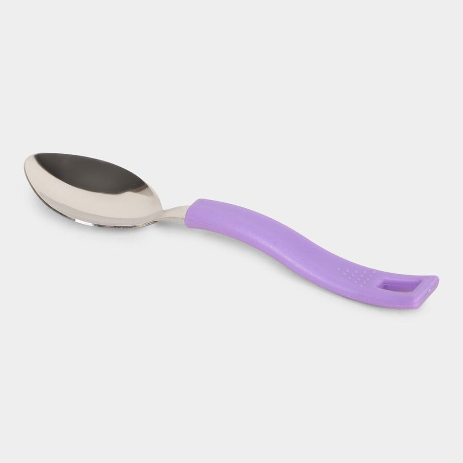 6 Pcs. Steel Dessert Spoon, , large image number null