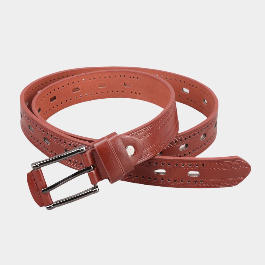 Women's Brown Polyurethane Belt, , large image number null