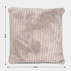 Taupe Velvet Textured Cushion, , small