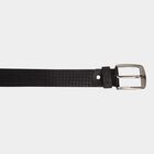 Men's Black Leather Casual Belt, , small image number null