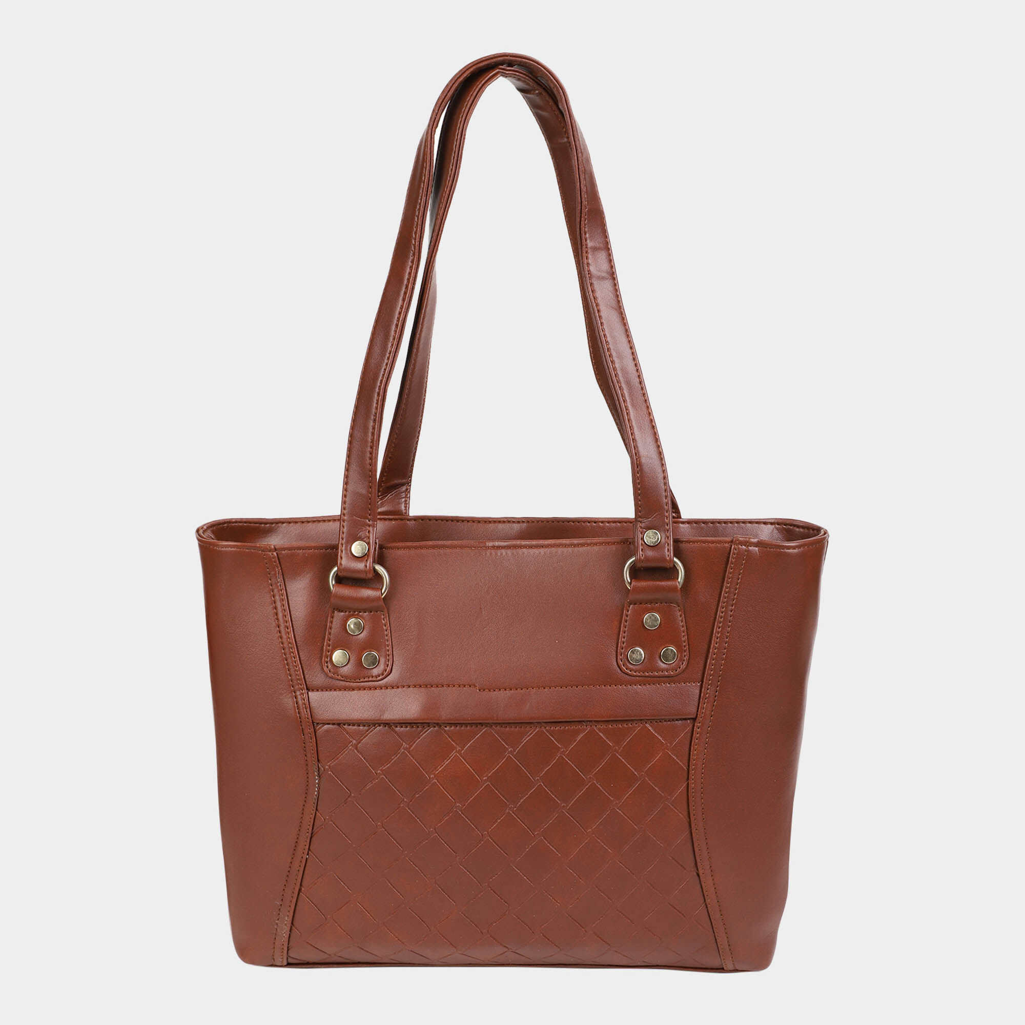 Lucky Charm                         Women's Brown Polyurethane Tote Bag