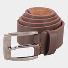 Men's Brown Leather Casual Belt, , small image number null