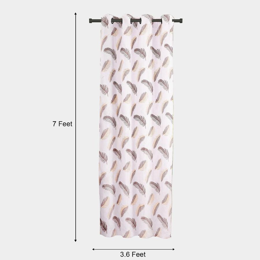 7ft. Cream Microfiber Door Curtain, , large image number null