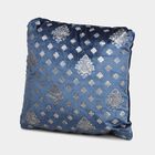 Blue Foil Printed Cushion, , small