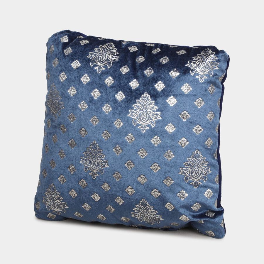 Blue Foil Printed Cushion, , large