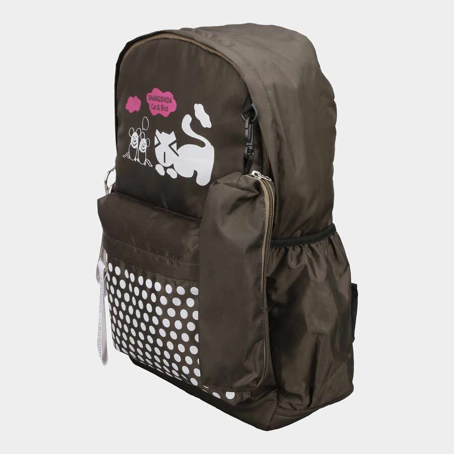 Women's Olive Polyurethane Backpack, , large